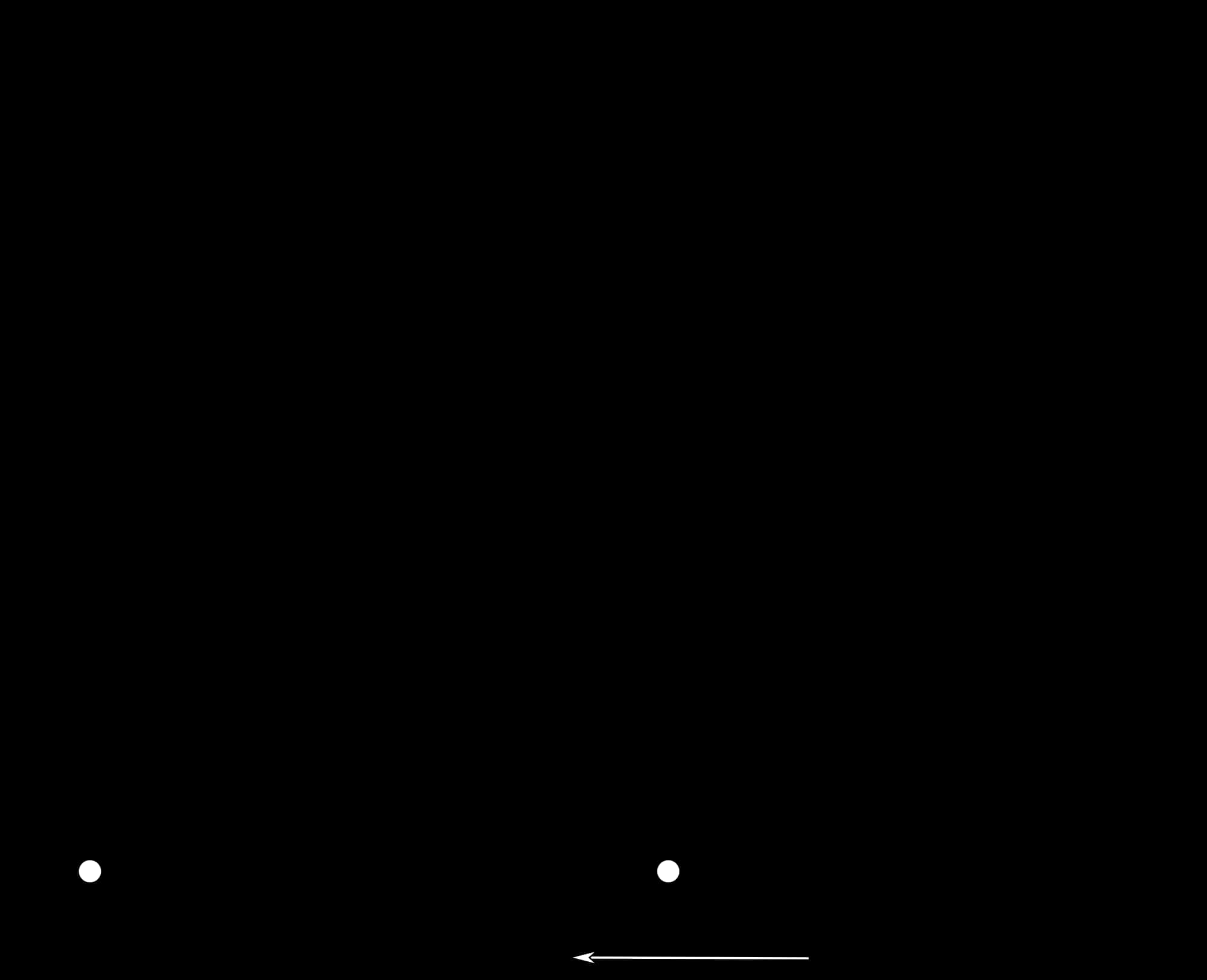 A Black Screen With A White Circle