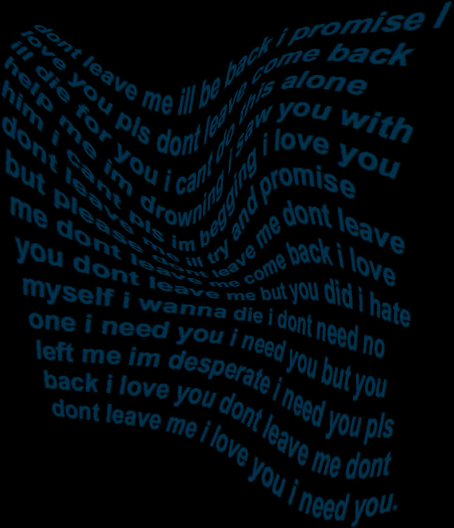 A Black Background With Blue Text