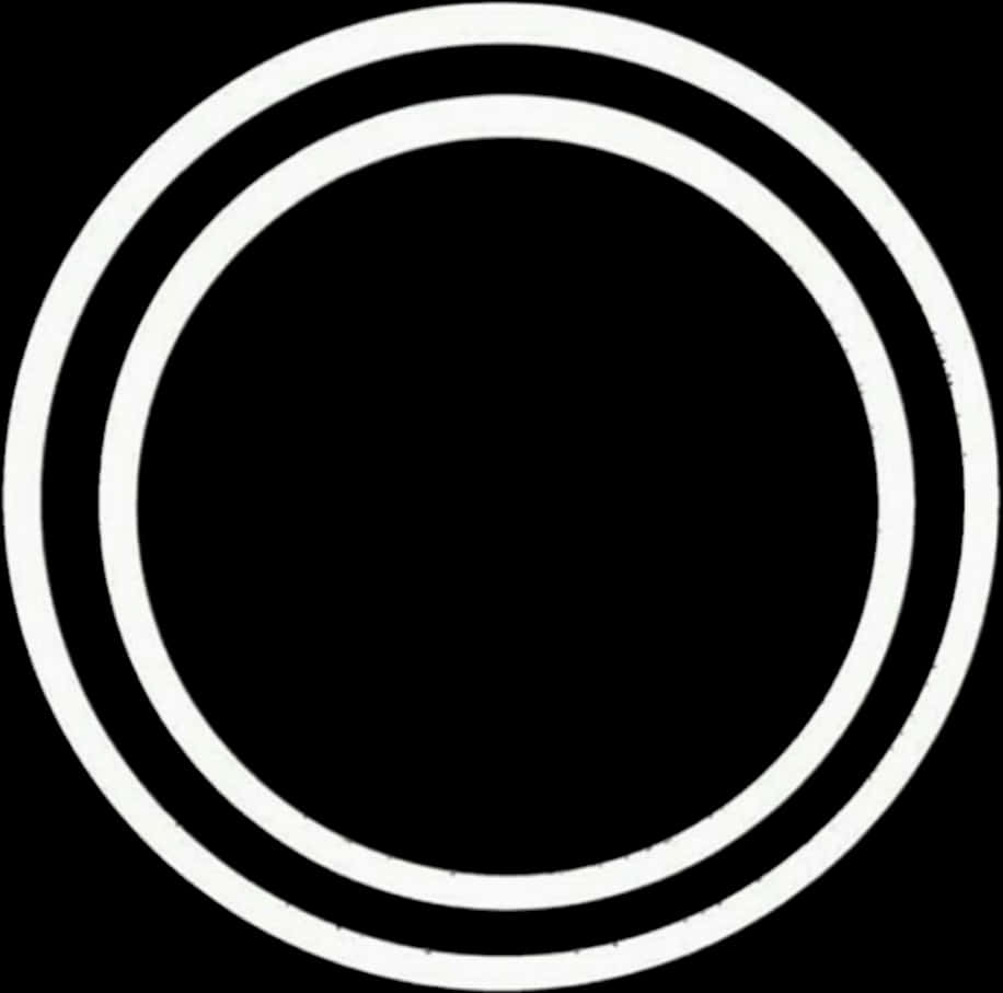 A White Circle On A Black Background