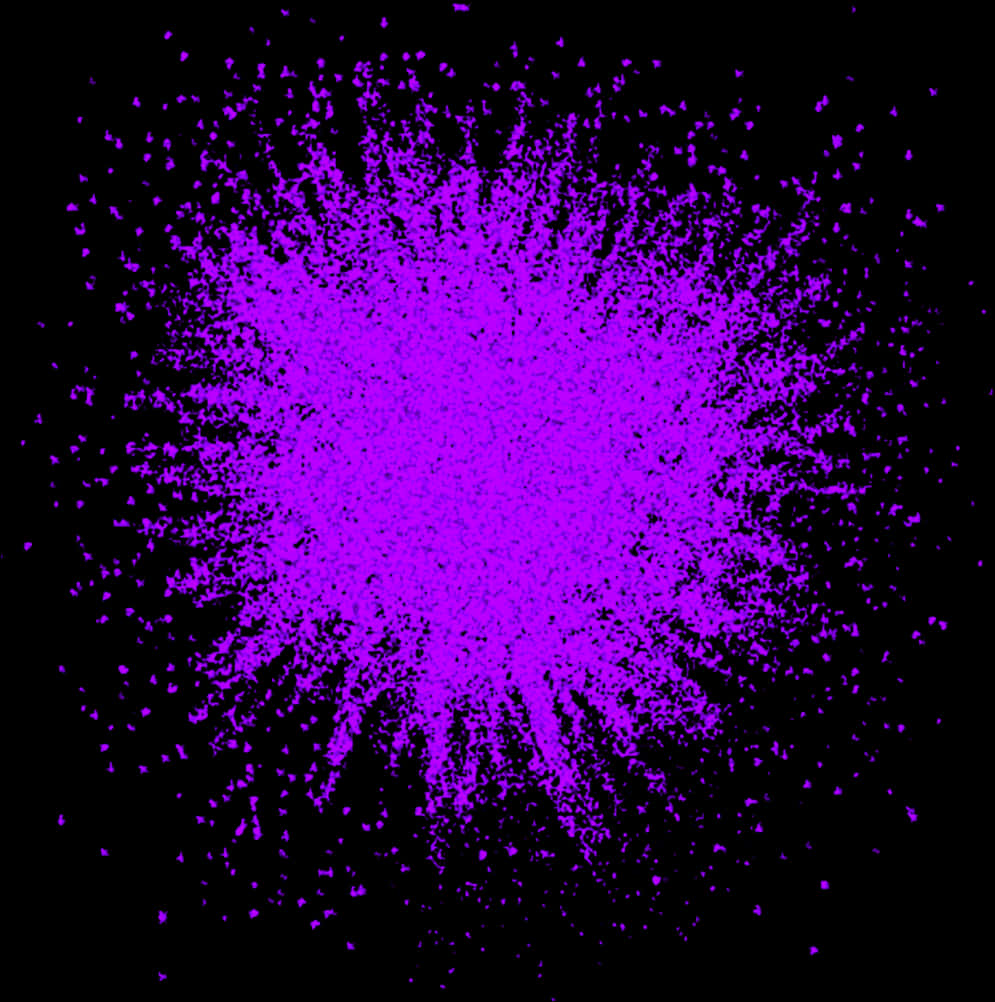 A Purple Explosion Of Particles