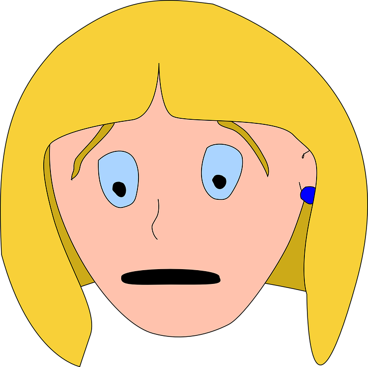 A Cartoon Of A Woman With Blonde Hair