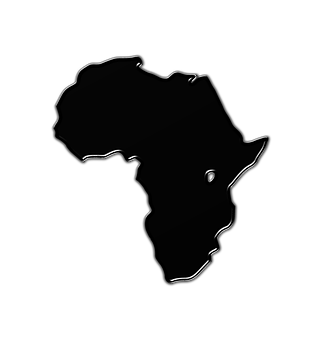 A Black Map Of Africa