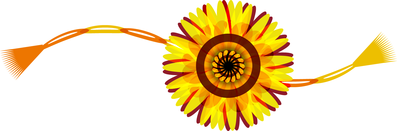 A Yellow And Red Flower With A Black Background