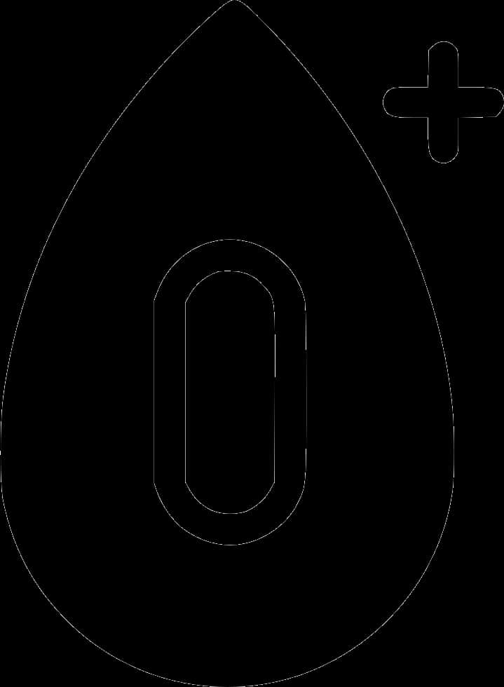 A Black And White Image Of A Oval Shaped Object