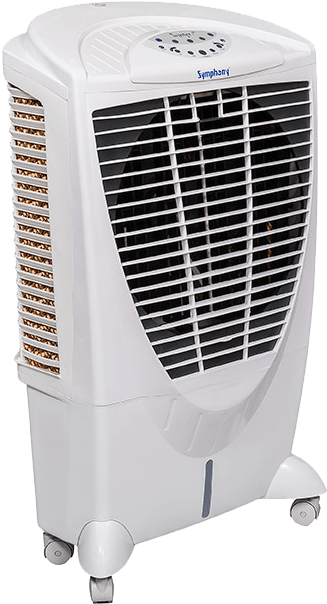 A White Heater With A Black Background