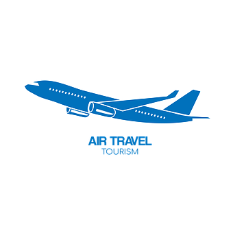 A Blue Airplane On A Black Background