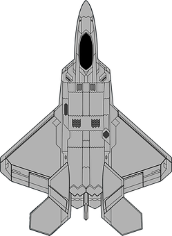 A Drawing Of A Fighter Jet