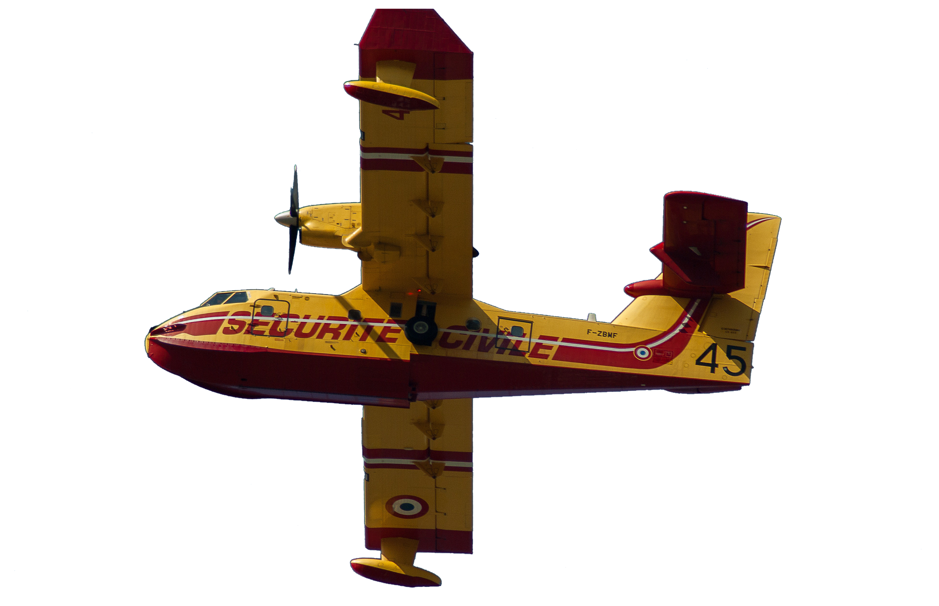 A Yellow And Red Airplane