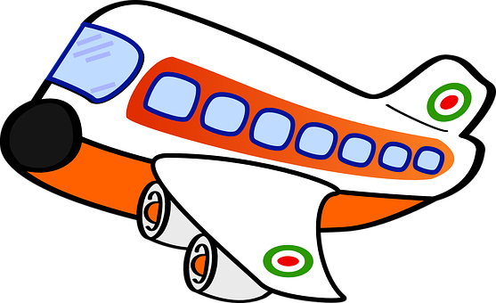 A Cartoon Of An Airplane