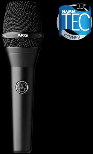 A Microphone With A Logo