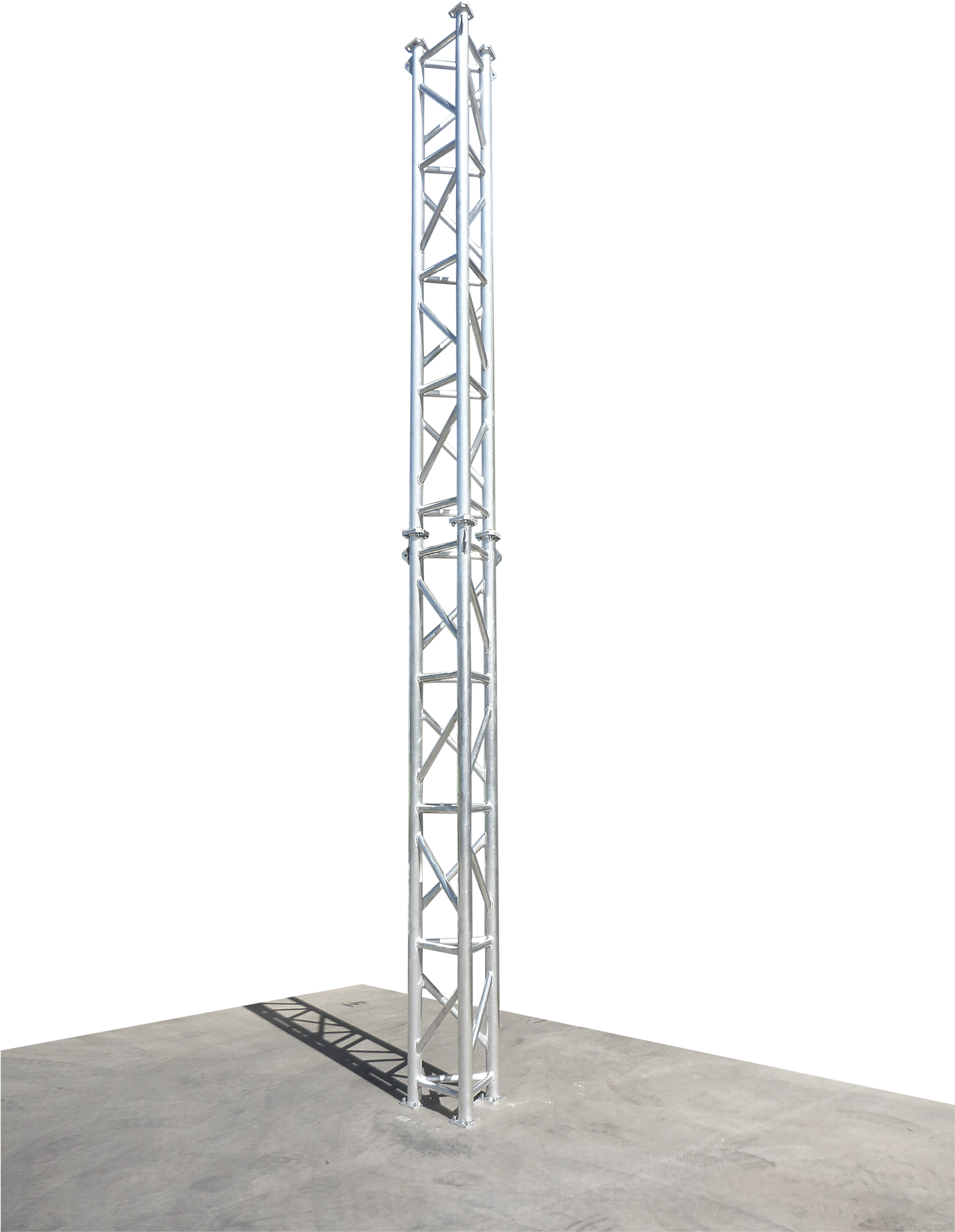 A Metal Tower With A Black Background