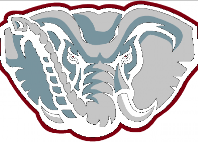 A Grey Elephant With Tusks