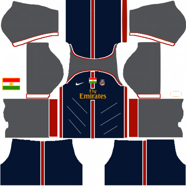 A Blue And Red Uniform With Red Stripes