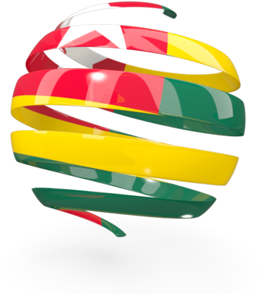 A Colorful Spiral Object On A Black Background