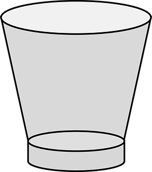 A White Glass With A Black Background