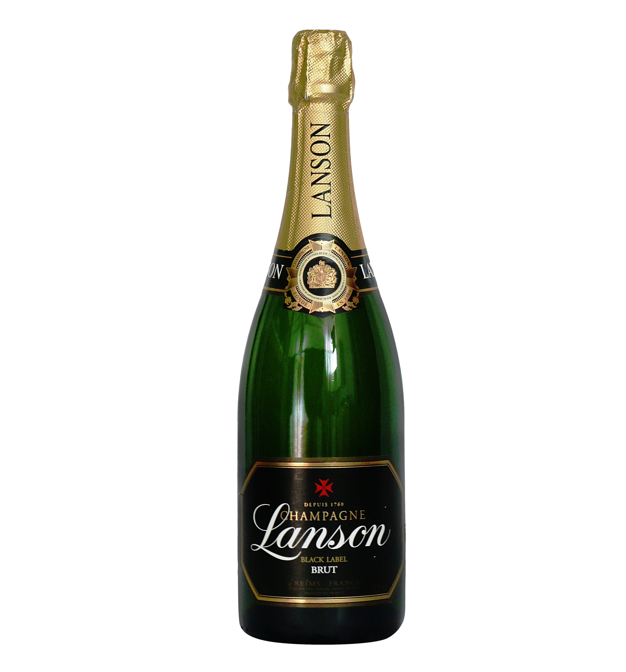 A Bottle Of Champagne With A Black Background