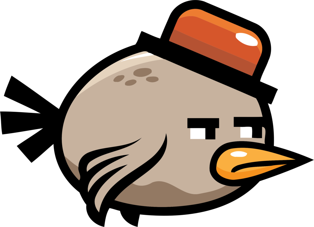 A Cartoon Bird With A Hat
