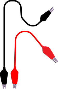 A Red Wire With A Black Background