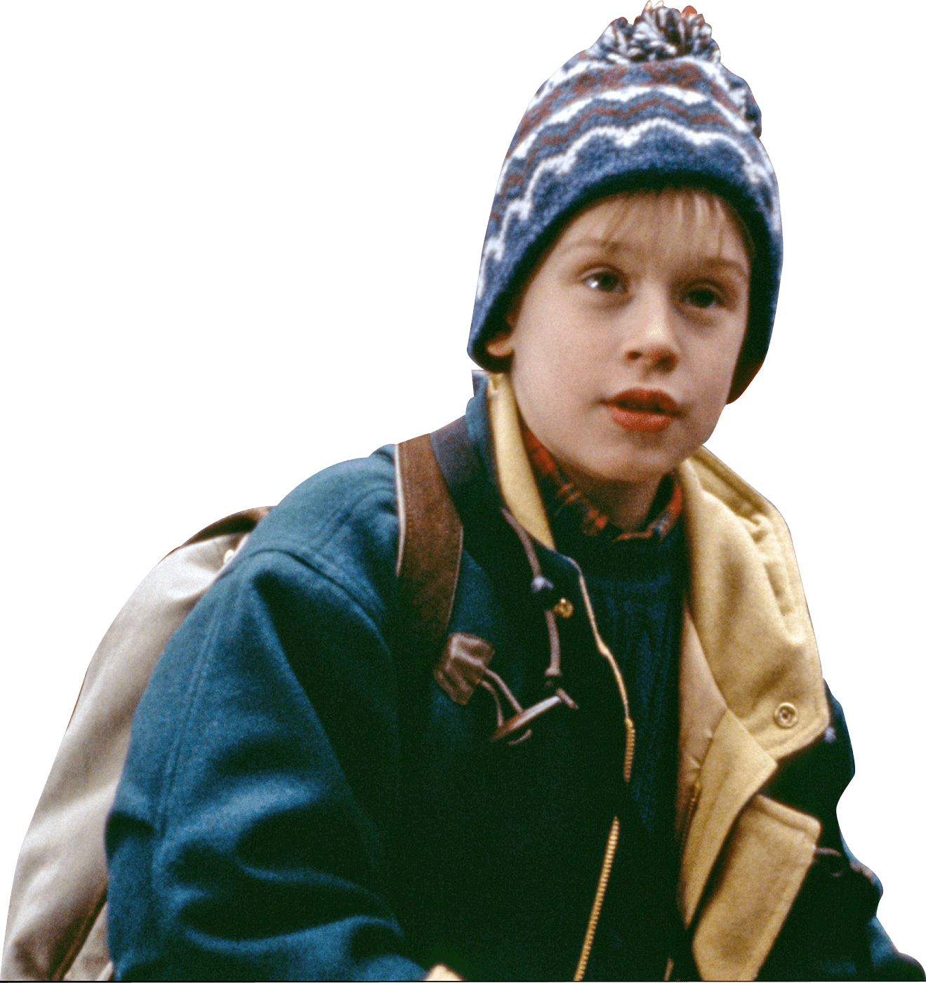 A Boy Wearing A Hat And Jacket