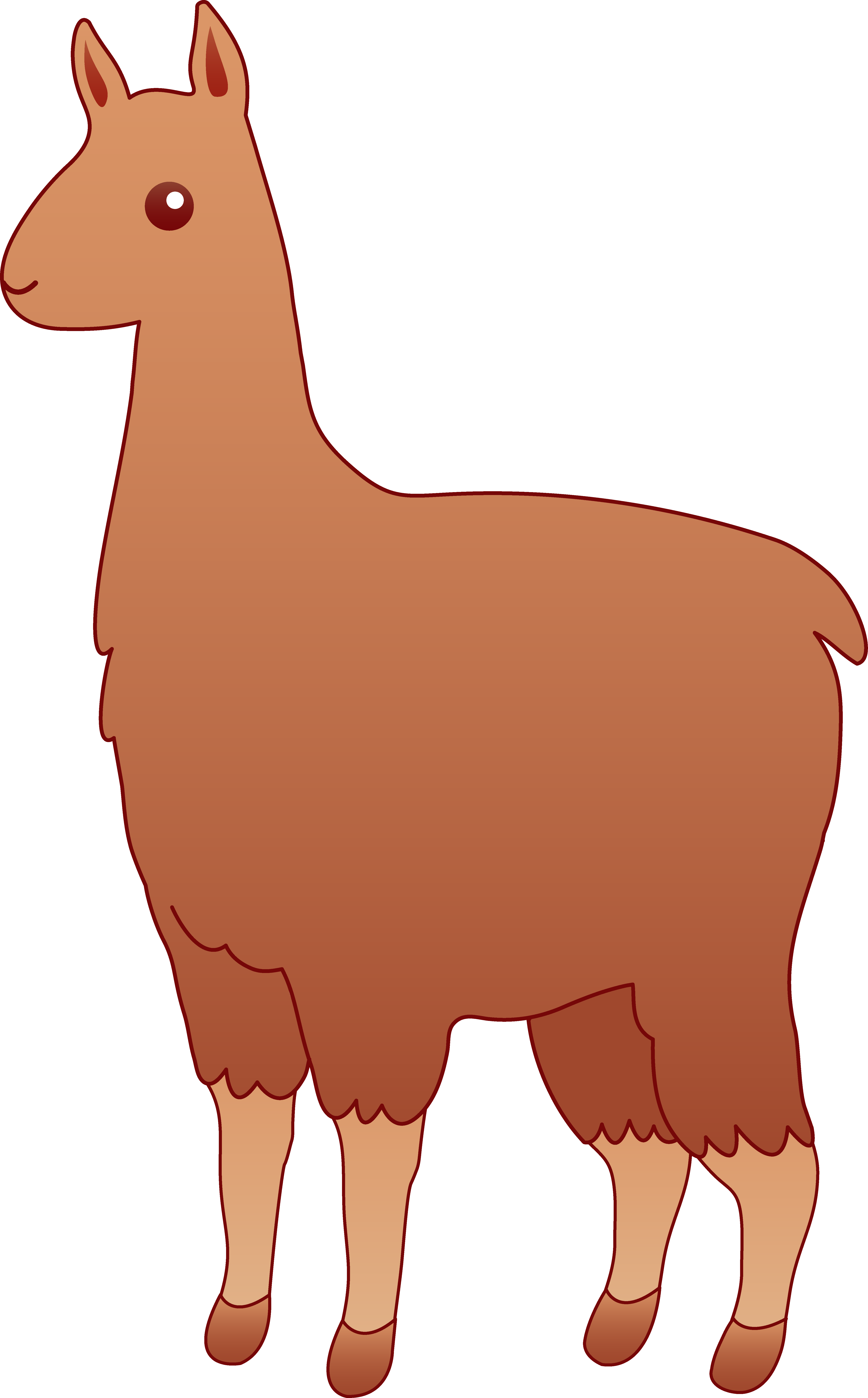 A Cartoon Of A Llama