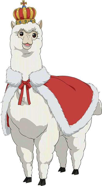 A Cartoon Of A Llama Wearing A Cape
