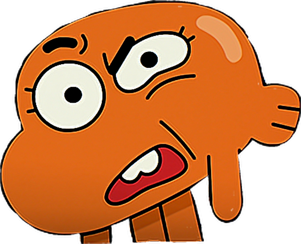 Cartoon Orange Cartoon Character With Black Background
