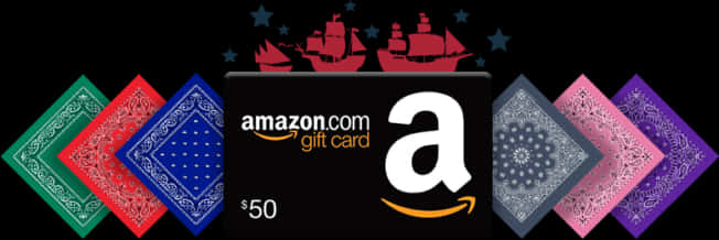 A Black Gift Card With White Text And Ships