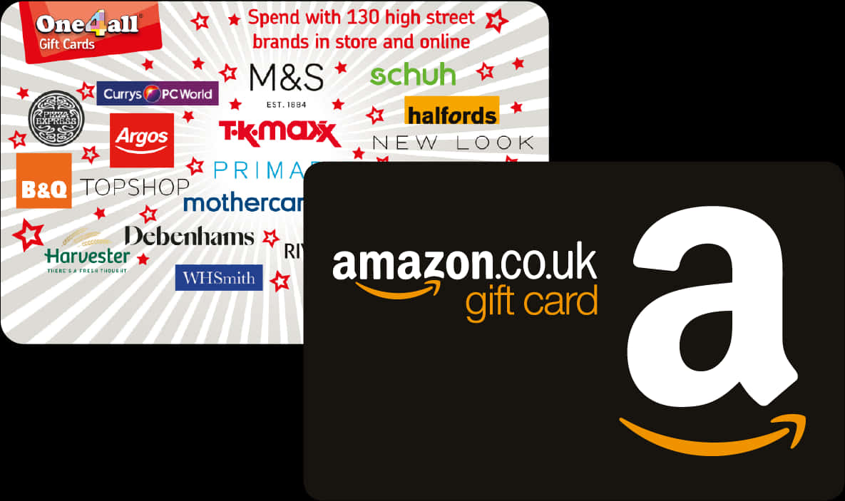 A Black And White Gift Card With White Text