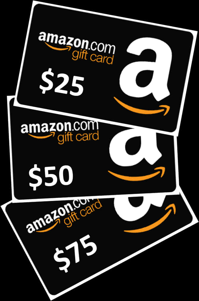 A Group Of Black Gift Cards