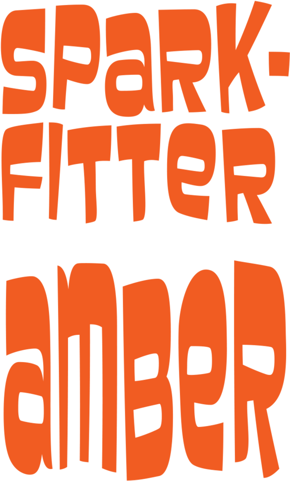 A Black And Orange Text