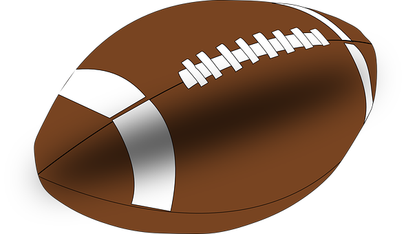 A Football With White Stripes