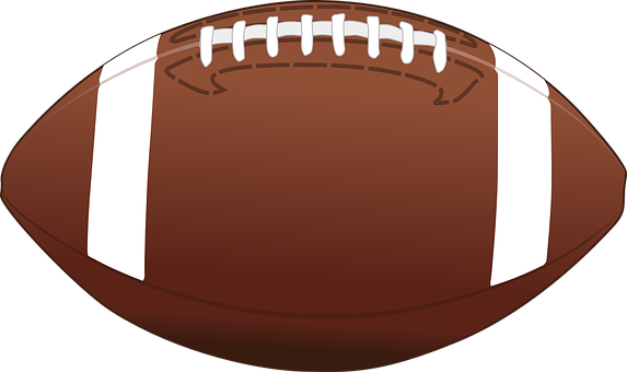 A Football With A White Stitching