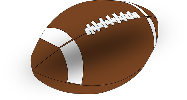 A Football With White Stripes