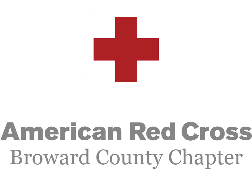 A Red Cross In A White Circle With Grey Text