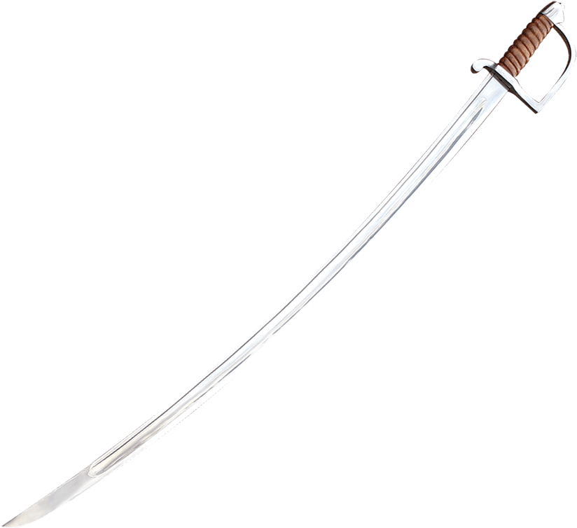 A Sword With A Brown Handle