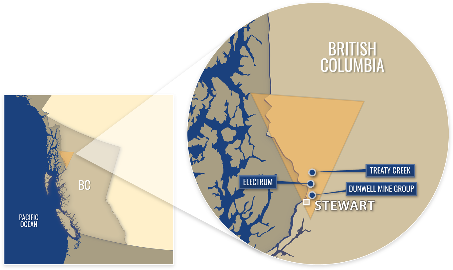 A Map Of The British Columbia