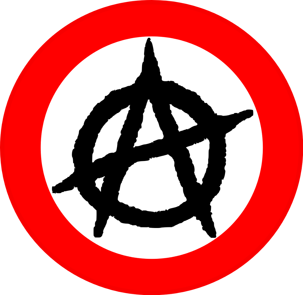 A Black Symbol In A Red Circle