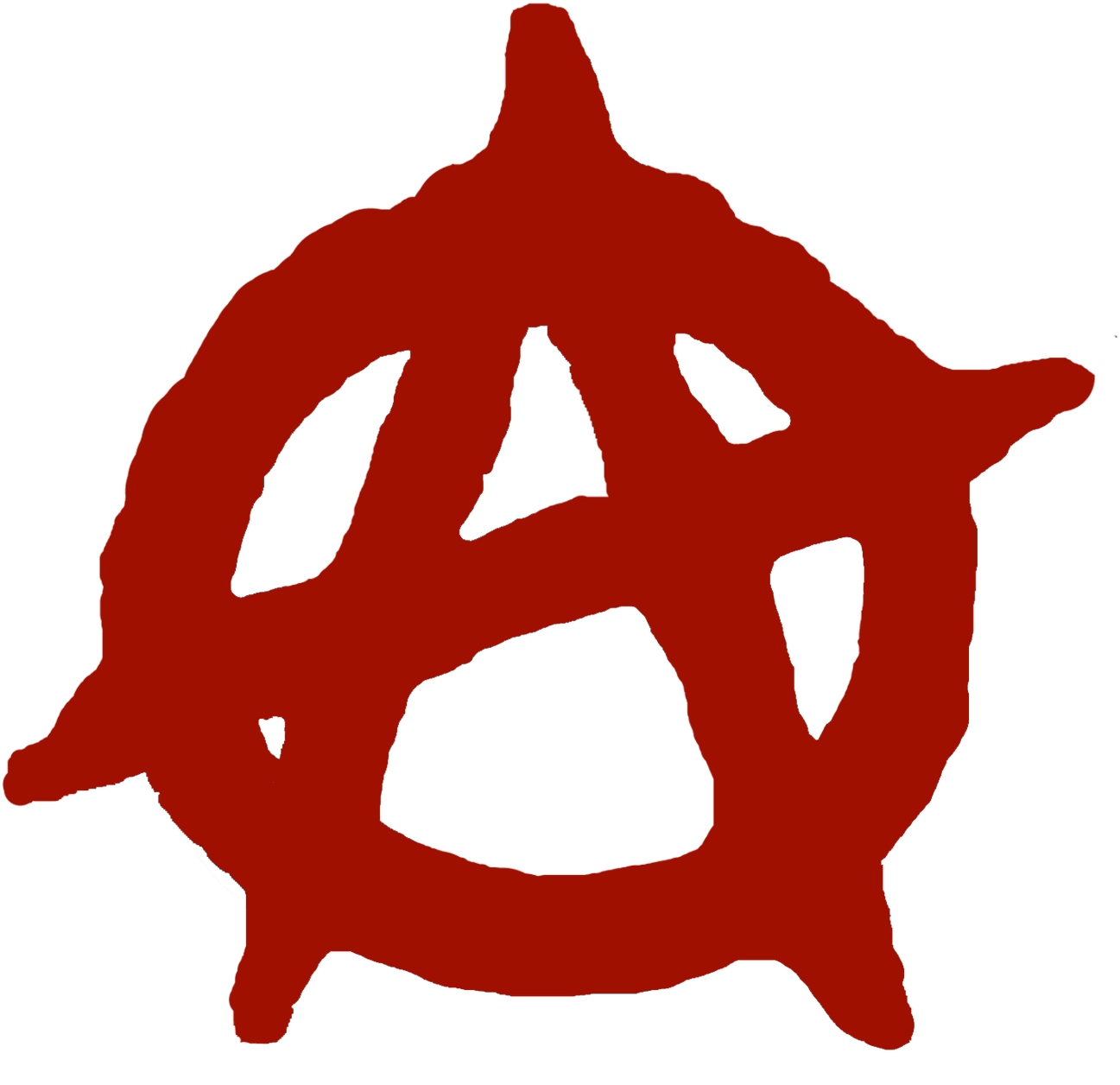 A Red Symbol On A Black Background