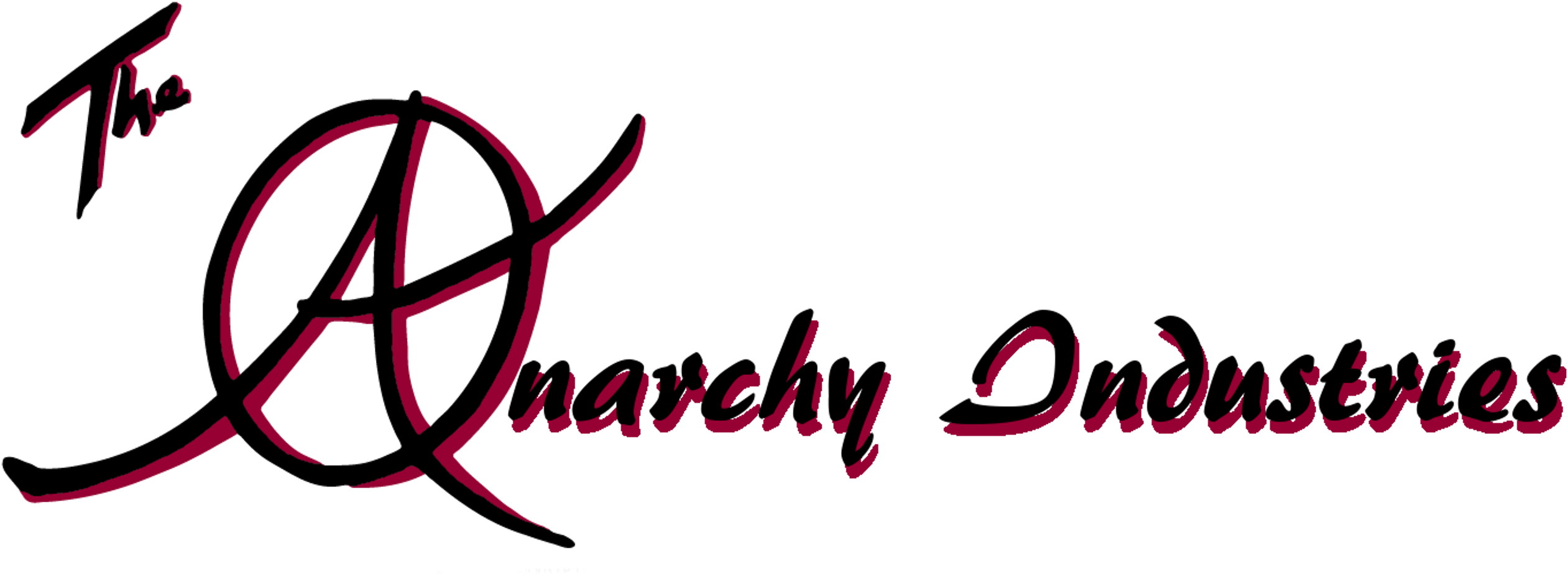 A Black And Pink Logo