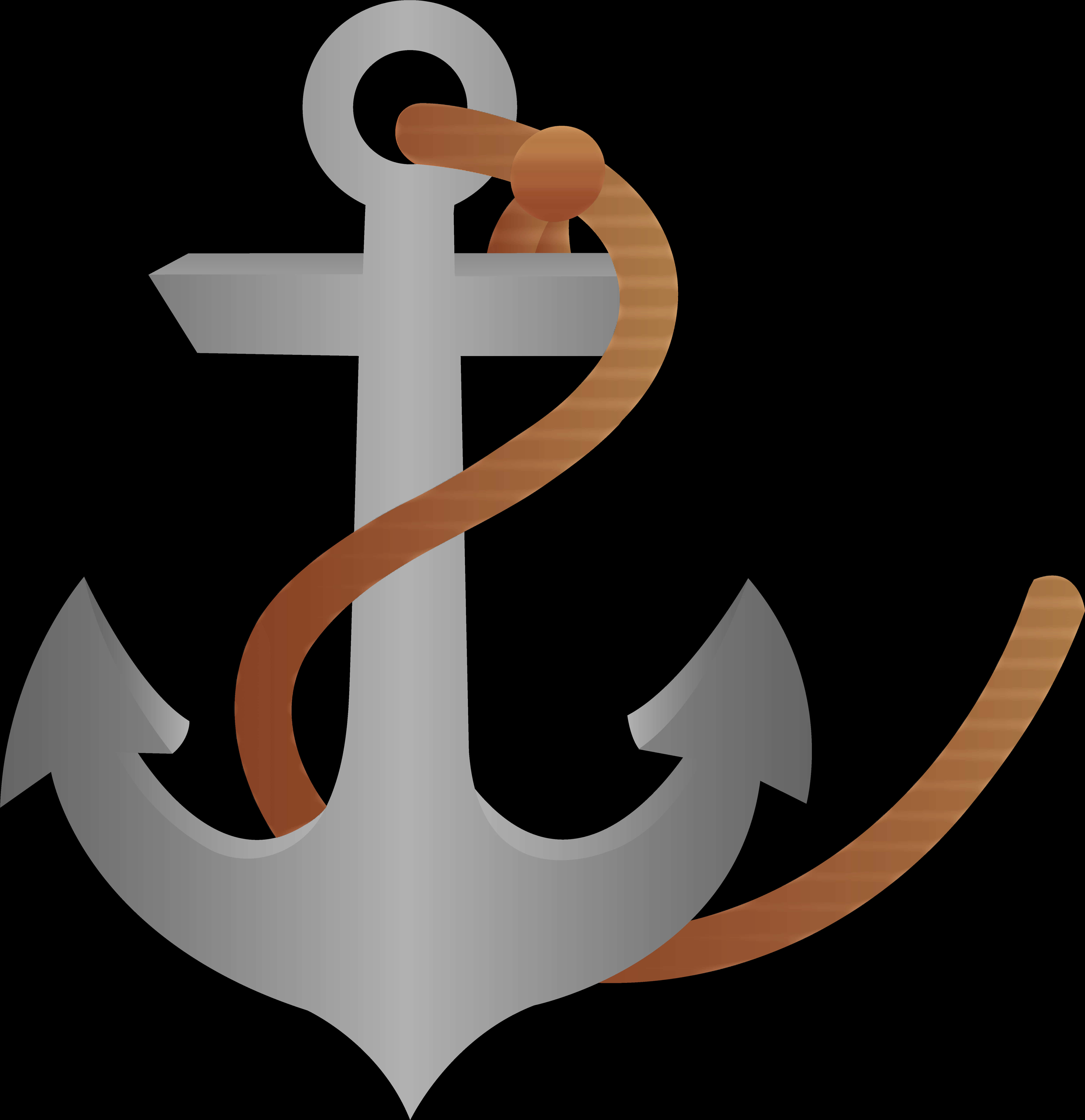 A Anchor With A Rope