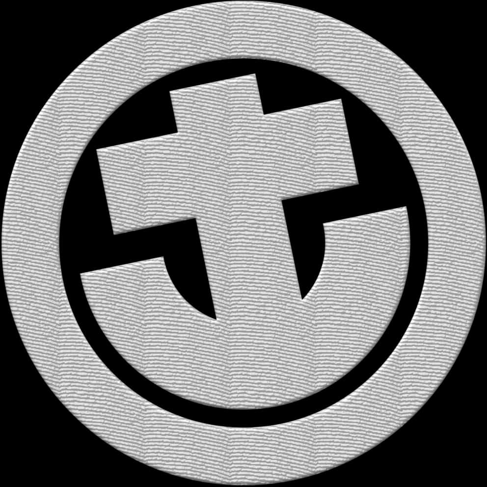 A White Logo In A Circle
