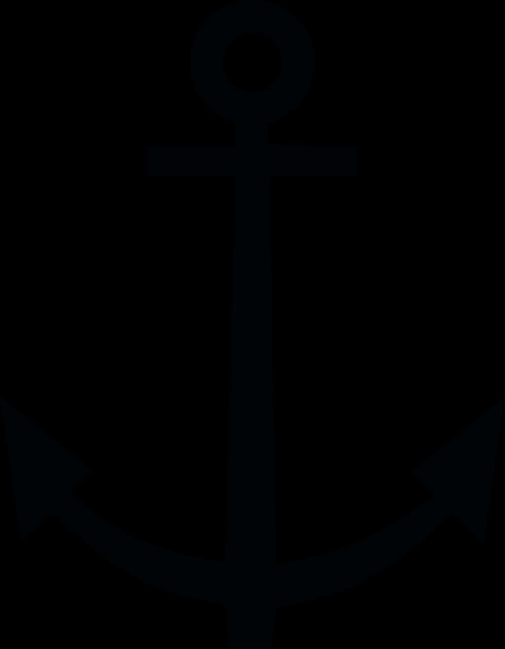 A Black Anchor With A Black Background