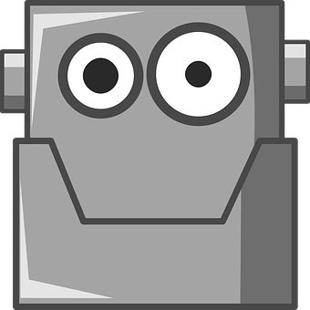 A Cartoon Of A Robot