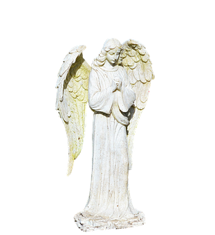 A Statue Of A White Angel