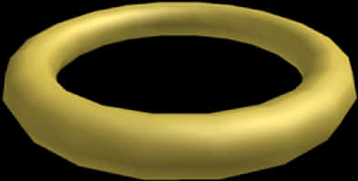A Yellow Ring With Black Background