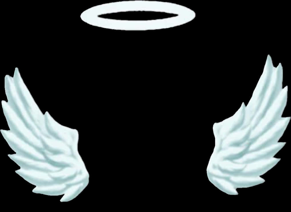 A White Angel Wings And A Halo