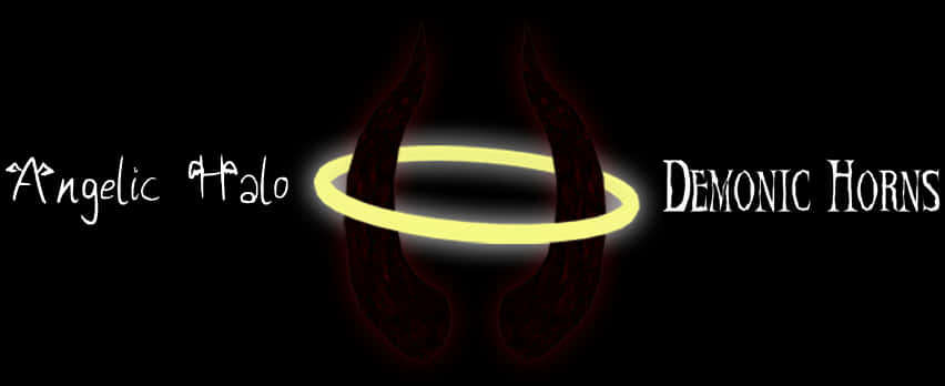 A Yellow Ring Around A Black Background