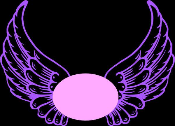 A Purple And Black Wings