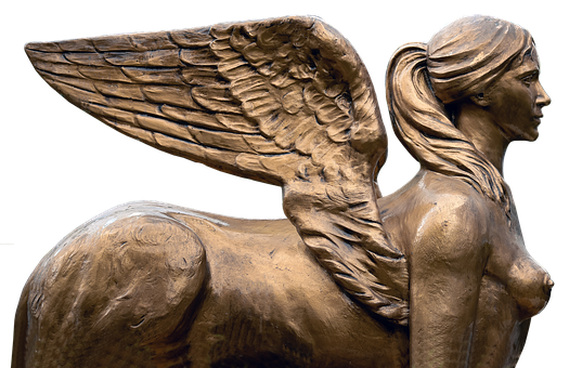 A Statue Of A Winged Horse