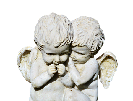 A Statue Of Two Angels